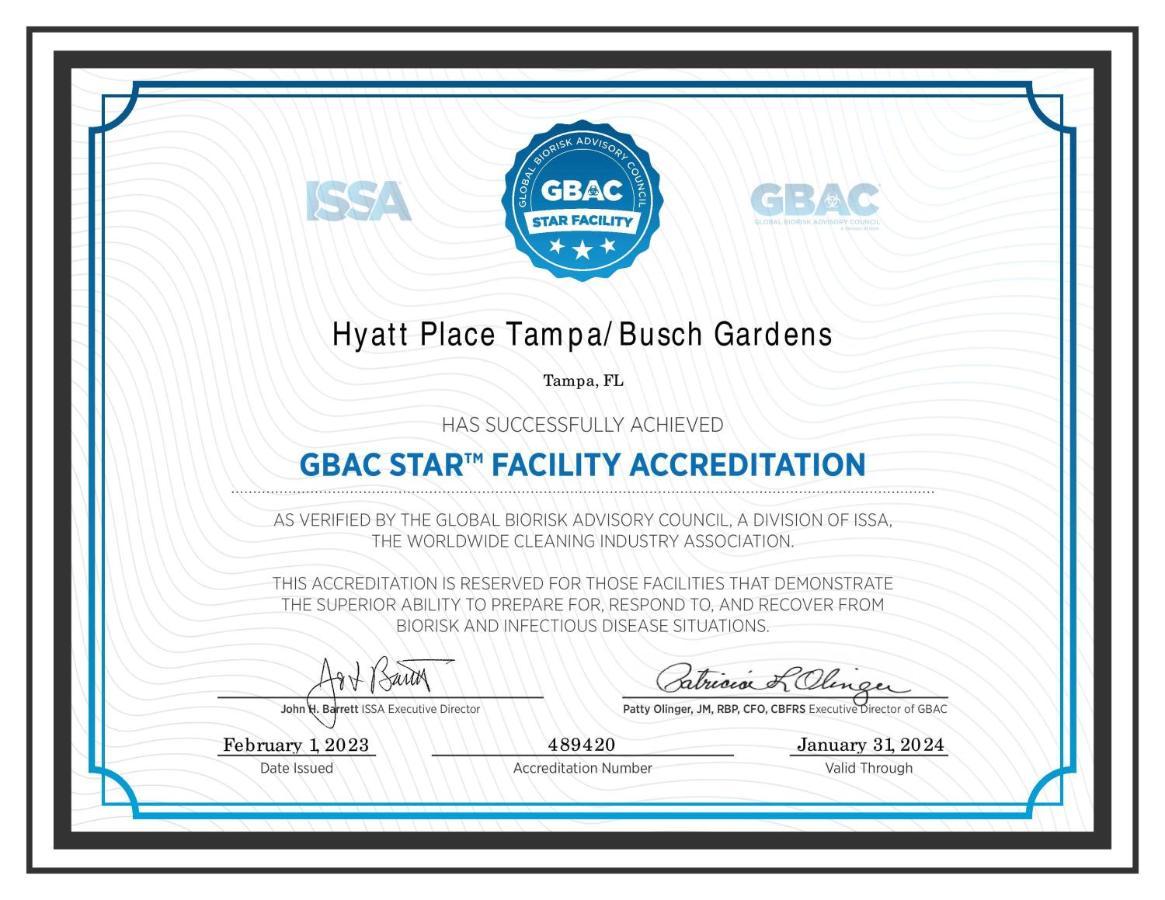 Hyatt Place Tampa Busch Gardens Buitenkant foto