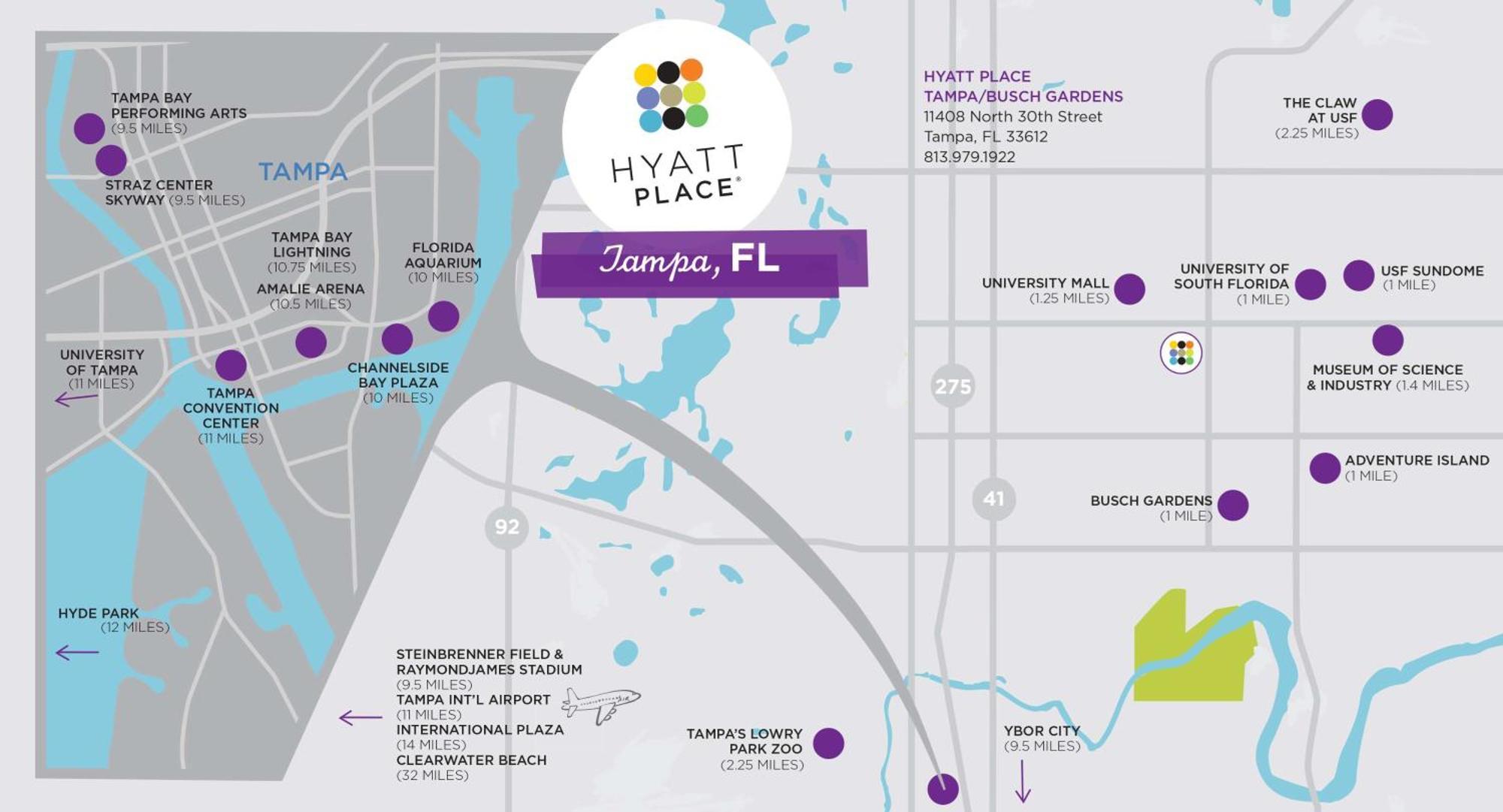 Hyatt Place Tampa Busch Gardens Buitenkant foto
